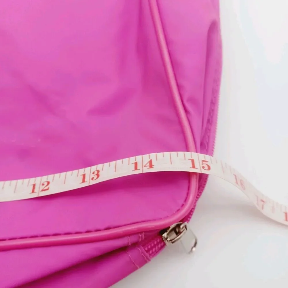 Vtg Barbie Shoulder Bag Vinyl Butterflies Overnight PJ Skate Doll Clothes Bag